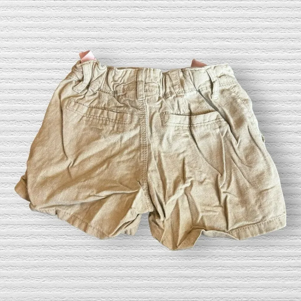 Old Navy Size 6 Khaki Summer Linen School Uniform Shorts